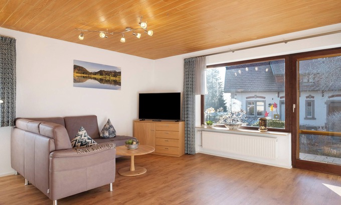 Schluchsee Apartamento | Apartamento 'Mit Terasse 110qm' con vistas a la montaña, terraza privada y Wi-Fi