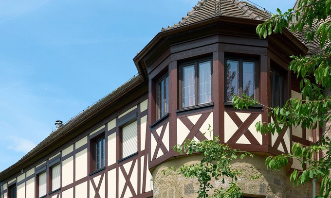 Erlabronn Apartamento | Apartamento 'Mit Turm' con jardín privado, Wi-Fi y aire acondicionado