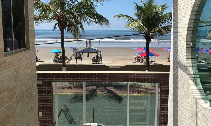 Mongagua Apartamento | Apartamento Mongaguá Frente al mar Centro 2 habitaciones 1 suite 86 mts.
