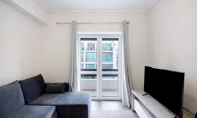 Barra Apartamento | Apartamento 'Pé Na Areia' con vistas al mar, balcón y Wi-Fi
