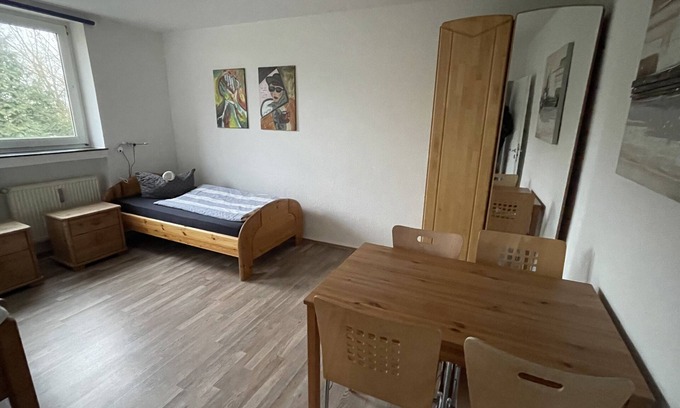 Wolfsanger Apartamento | Apartamento-Baño privado-Vista al patio-Apartment für 4 Personen