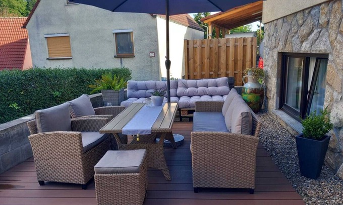 Markt Einersheim Apartamento | Apartamento 'Reblaus' con terraza privada y Wi-Fi