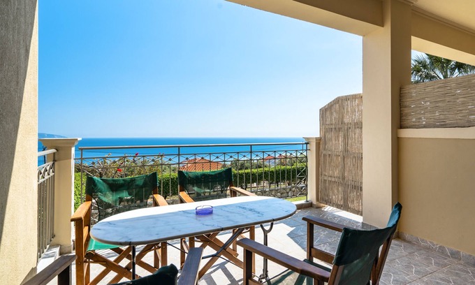 Vlachata Apartamento | Apartamento "Ria 1" con vistas al mar, balcón y Wi-Fi
