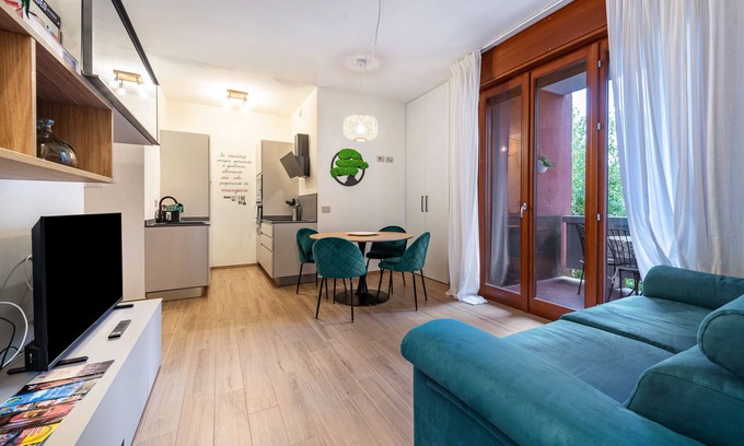 Rivoltella Apartamento | Apartamento 'Seride 2024' con piscina compartida, Wi-Fi y aire acondicionado