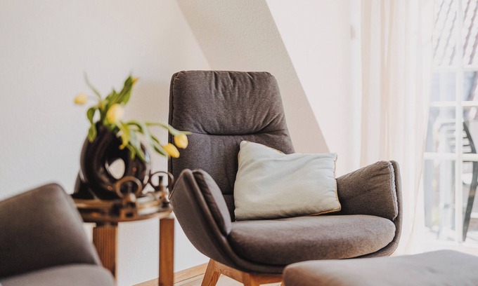 Baltrum Apartamento | Apartamento 'Shenandoah' con balcón propio, jardín compartido y Wi-Fi