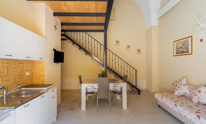 Alezio Apartamento | Apartamento 'Simone' con Wi-Fi y aire acondicionado