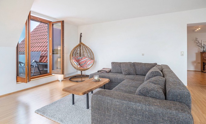 Region Hannover District Apartamento | Apartamento 'Storchenblick' con balcón y Wi-Fi