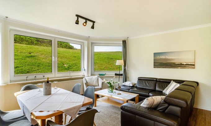 Baltrum Apartamento | Apartamento 'Hus Uiterst-Hörn Steuerbord' con jardín compartido y Wi-Fi