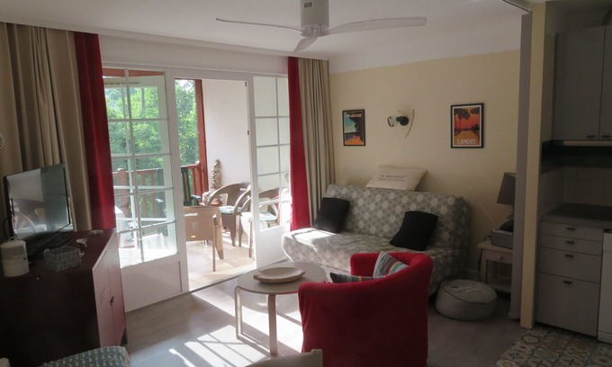 Biscarrosse Apartamento | Apartment T2 in Residence with swimming pool in Biscarrosse Lac