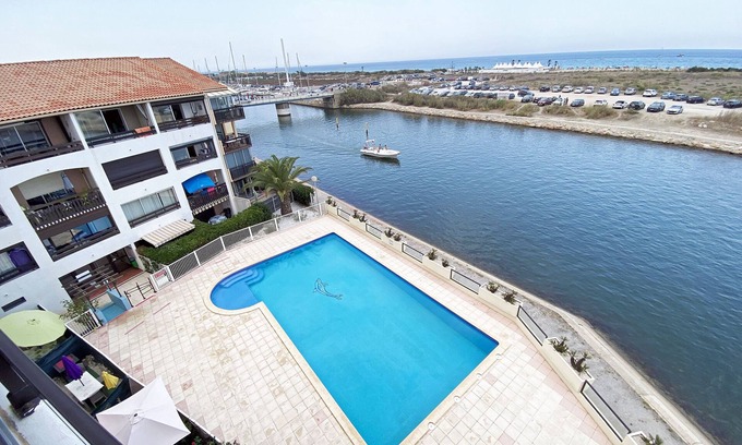Saint-Cyprien Plage Apartamento | Apartment T2 mezzanine sea view with swimming pool