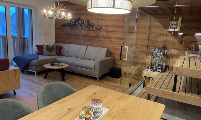 Tauplitz Apartamento | Apartamento 'Tauplitzrausch Lodge' con vistas a la montaña, jardín compartido y Wi-Fi
