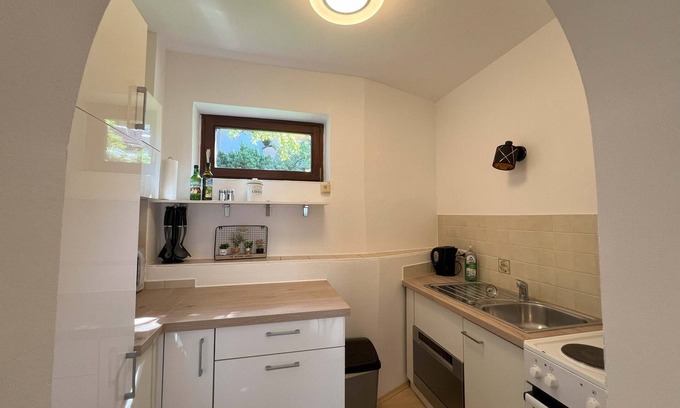 Bad Aussee Apartamento | Apartment Theresa | Kitchen | Parking | Garden