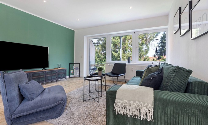 Holtensen Apartamento | Apartamento 'Top 4 Zimmerwohnung In Göttingen' con terraza compartida, balcón y Wi-Fi