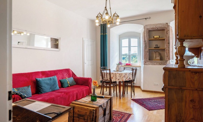 Maring-Noviand Apartamento | Apartamento 'Tresorzimmer - Studio' con vistas a la montaña, terraza compartida y Wi-Fi