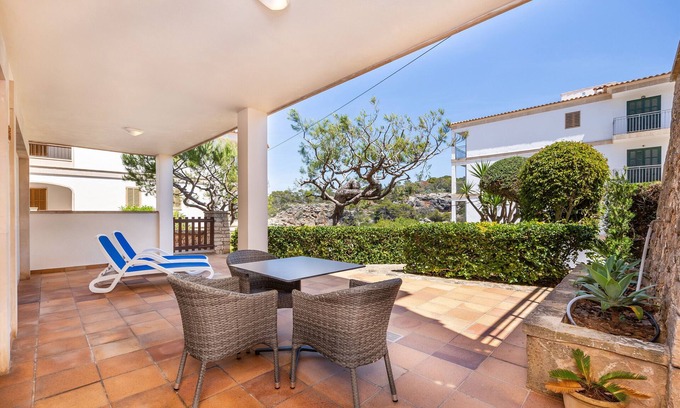 Cala Figuera Apartamento | Apartamento 'Apto Villa Sirena Vista Jardin' con Wi-Fi y aire acondicionado