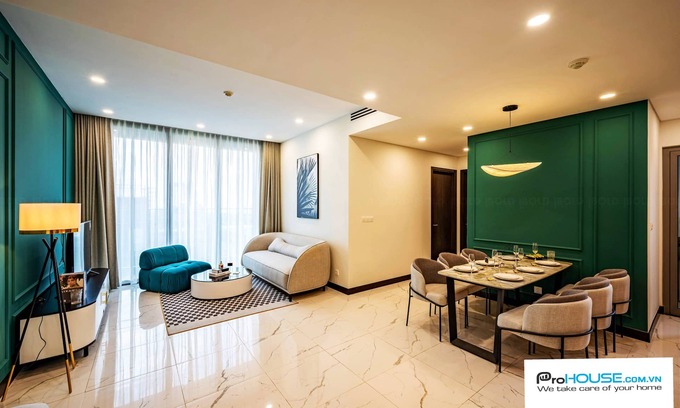 Thu Thiem Apartamento | Apartment 2BR , Locating in the city center , family , river view