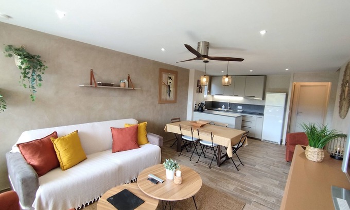La Faviere Apartamento | apartamento con vista al mar, acceso directo a la playa,