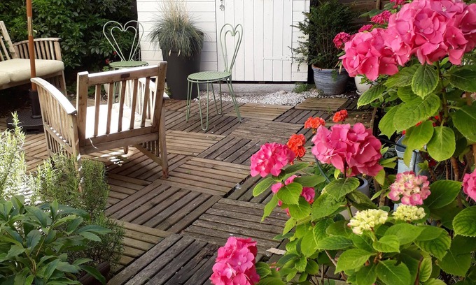 Trouville-sur-Mer Apartamento | Apartamento con terraza y jardín .4 personas.