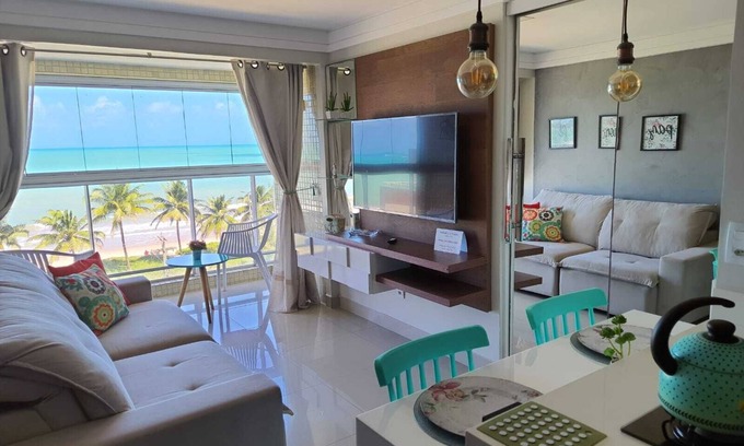 Cabedelo Apartamento | Apartment with full view of the Intermares sea