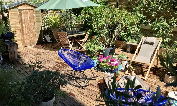 Quartier de Javel Casa | Apartamento con terraza jardín cerca de la Torre Eiffel 4 personas.