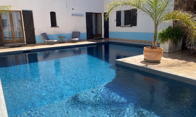 La Crau Apartamento | Azur-Apartamento-Tradicional-Baño con bañera-Vista a la Piscina