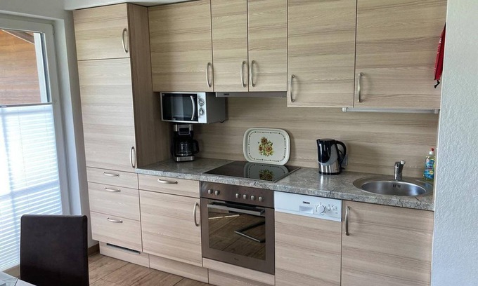 Rain Apartamento | App. Kaiserblick / Fewo, ducha, inodoro, habitaciones con 2 camas - Ferienwohnungen Steidl