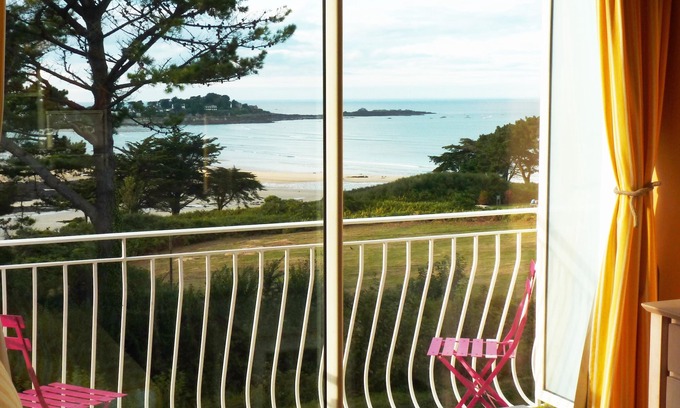 Plestin-les-Greves Apartamento | App. Les Roches d'Argent-Sea View, Playas, Piscina cubierta climatizada.