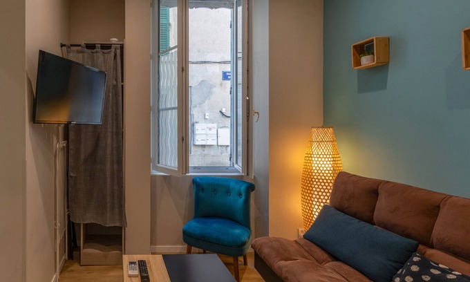 Bourg-Saint-Andeol Apartamento | Appart 100 - T2 Acogedor con TV