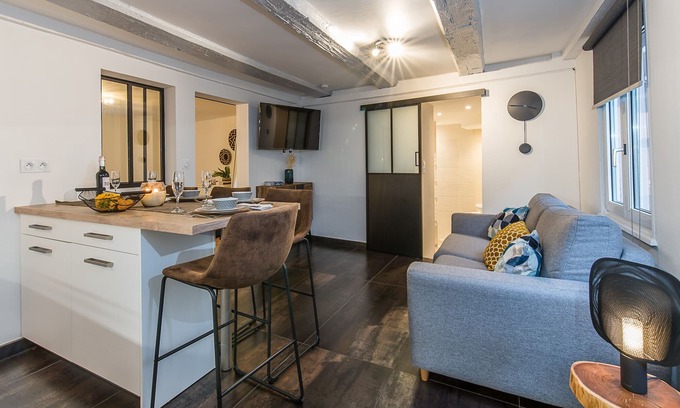 Selestat Apartamento | ⭐Appart 4 pers design & cosy au Coeur de Selestat ⭐ Jardin