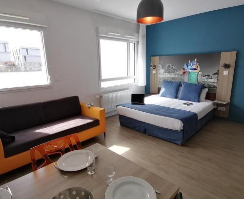 Republique - Les Ponts Apartamento | Appart-Hotel Mer & Golf City Ile de Nantes