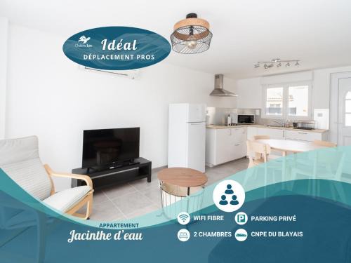 Braud-et-Saint-Louis Apartamento | Appart' Jacinthe d'eau - clim - Chelona'Loc