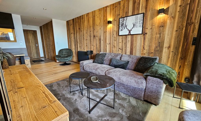 Font-Romeu-Odeillo-Via Apartamento | B-02 T2 Cabine-Apartamento-Vista a la Montana-Apartamento-Baño con ducha