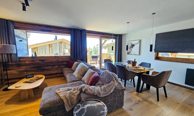Font-Romeu-Odeillo-Via Apartamento | B-01 T3-Apartamento-De Lujo-Habitación con desagüe