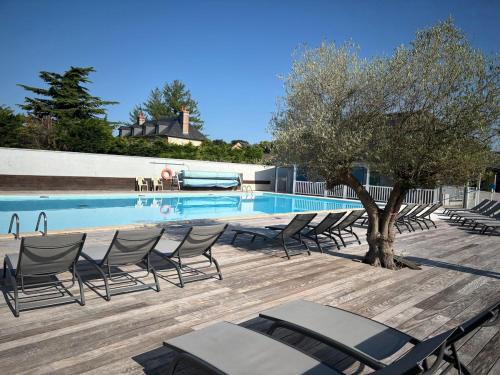 La Riviere-Saint-Sauveur Apartamento | appartement en résidence privée avec piscine