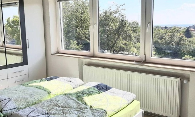 Schweigen-Rechtenbach Apartamento | Appartement/fewo, Dusche, WC, Wohn-/schlafraum Nr2 - Gästehaus am Sonnenberg