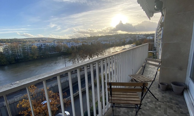 Billancourt–Rives de Seine Apartamento | Appartement sur Quai de Seine, Proche Paris