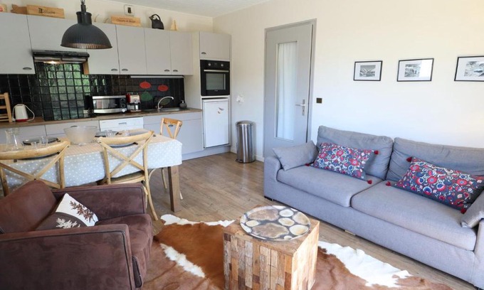 Les Gets Apartamento | Appartement 3 pièces cosy centre des Gets, proche télécabine, Wi-Fi - FR-1-623-311