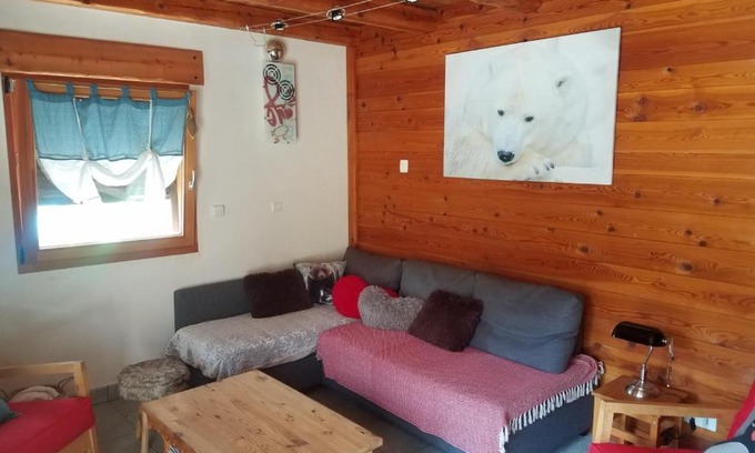 Montgenevre Apartamento | Appartement 58m2 avec jardin & terrasse dans chalet