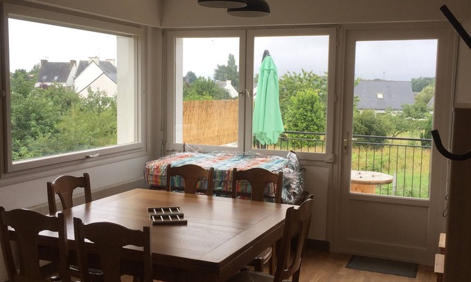 Nevez Apartamento | Appartement 6 Personnes, 85m2 Avec Terrasse, Coeur de Bourg à 10mm de la Plage