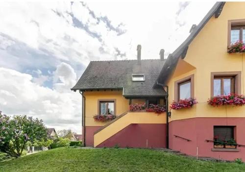 Epfig Apartamento | Appartement charmant à Epfig avec vue sur jardin