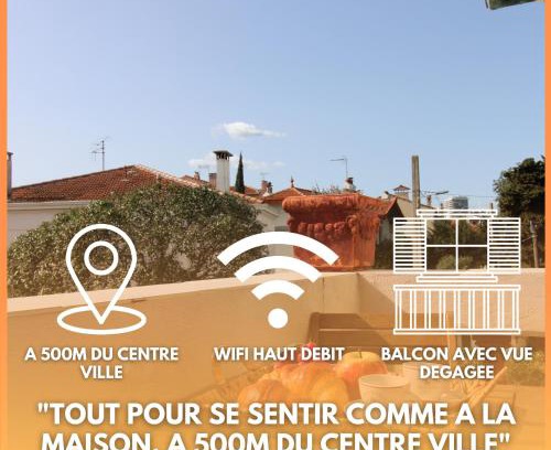 Riou - Petit Juas - Av de Grasse Apartamento | Appartement Cottage Reine