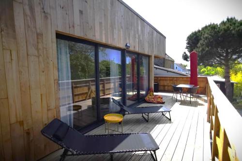 Saint-Lunaire Apartamento | Appartement dans maison d'architecte avec terrasse