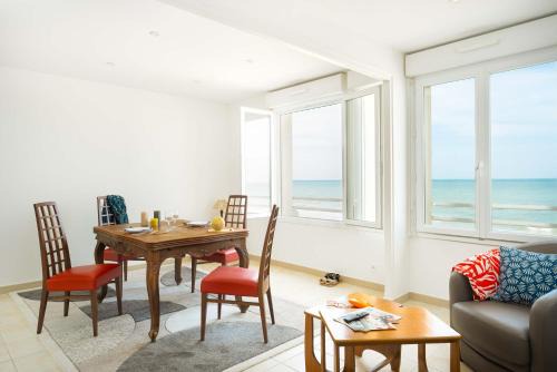 Saint-Regnobert-de-la-Cote-de-Nacre Apartamento | Appartement Face à la Mer 1 chambre 2 personnes Saint Aubin sur Mer