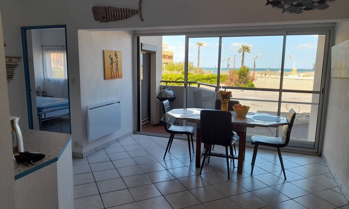 Le Barcares Apartamento | Appartement Front de mer Acces Direct Plage