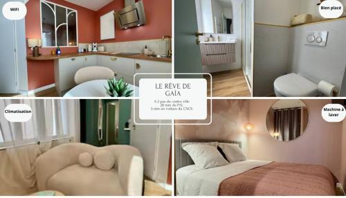 Moulins Apartamento | Appartement Le rêve de Gaïa Climatisation et Wifi