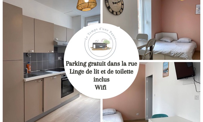 Roanne Apartamento | Appartement Le Temps D'une Pause 5 mns Bords de Loire