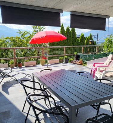 Randogne Apartamento | Appartement Randogne avec grande terrasse