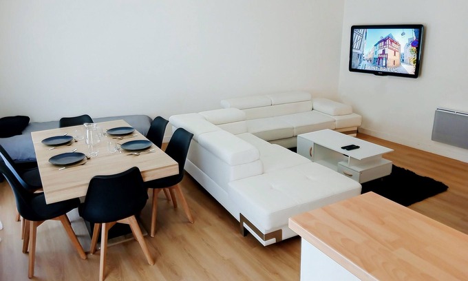 Saint-Brieuc Apartamento | Appartement T2 55m2 Plein Centre St-brieuc