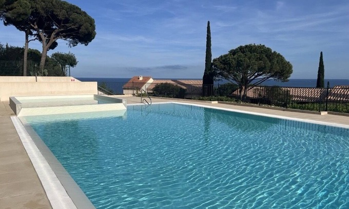 Plage de la Garonnette Apartamento | Appartement vue mer Avec Balcon
