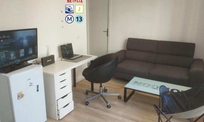 Bois-Colombes Apartamento | Appartemet lumineux calme - Balcon vue Jardin